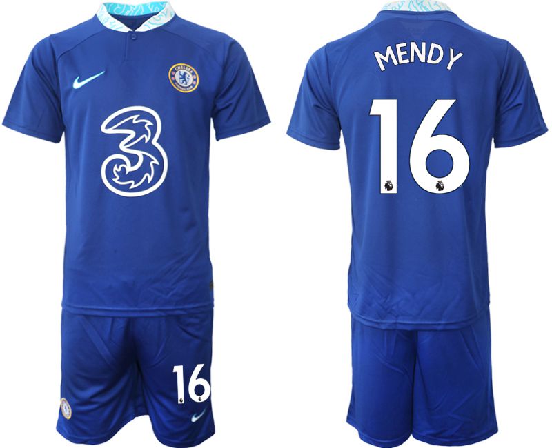 Men 2022-2023 Club Chelsea FC home blue #16 Soccer Jersey->chelsea jersey->Soccer Club Jersey